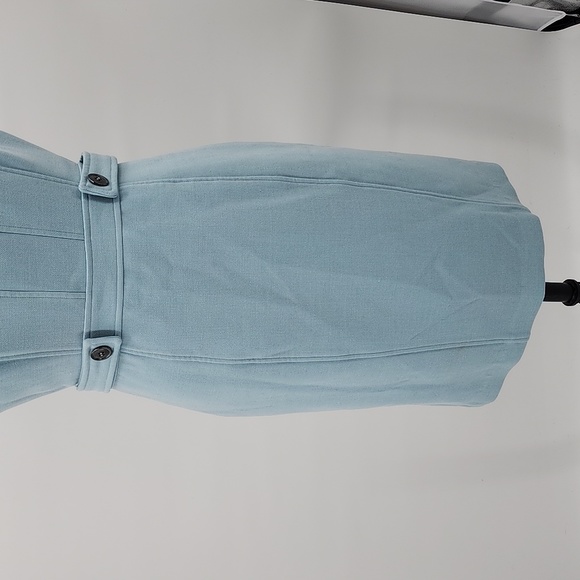 Toccin NY Sky Blue Belted Shift Dress Size 6 - Picture 3 of 7